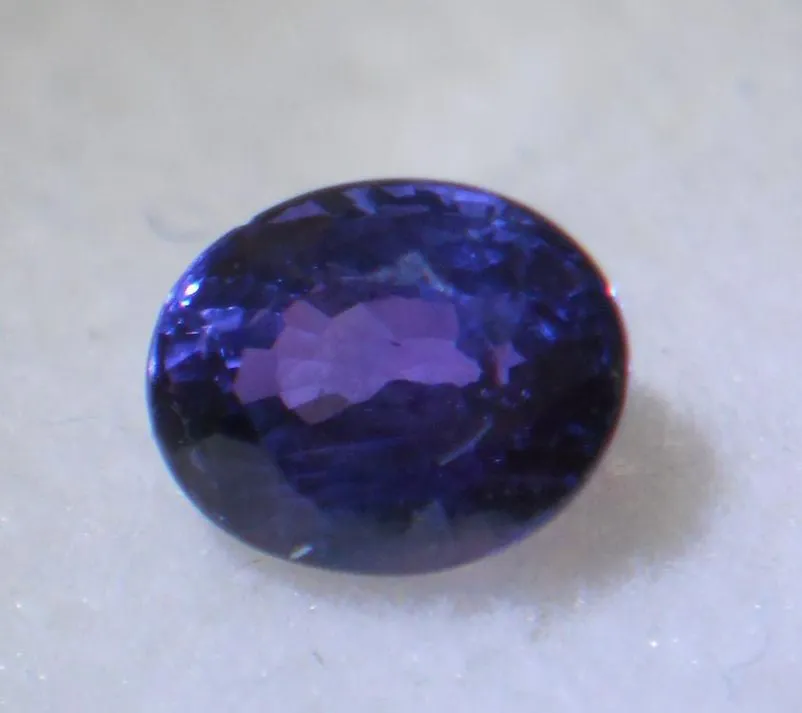 1 CT. BLUE GARNET COLOR CHANGE TO PURPLE OVAL CUT