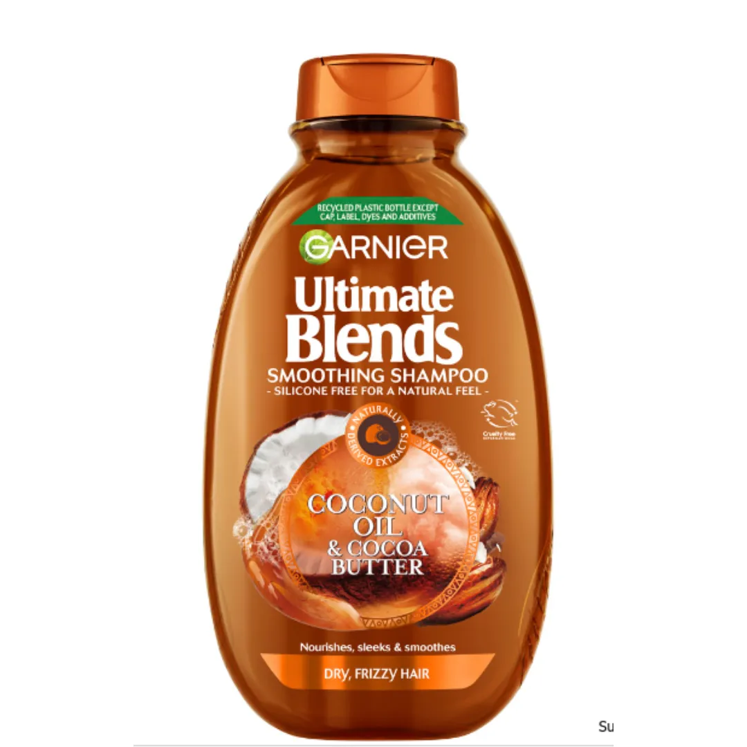 1,0 Garnier Ultimate Blends Shampoing à l'huile de Coco et Beurre de Cacao 400 Ml