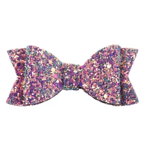 3 Cute Glitter Hair Bows Hair Clip For Girls Kids Handmade Boutique Small Colorful Bling Bows Hairgrip Hairpin Hair Accessories