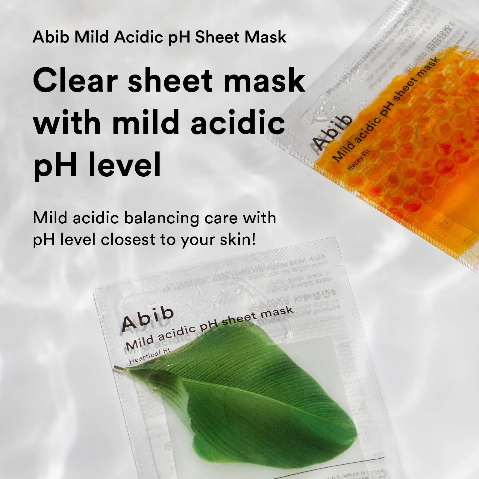 Abib Mild Acidic PH  Sheet Mask Aqua Fit - 10 Sheets