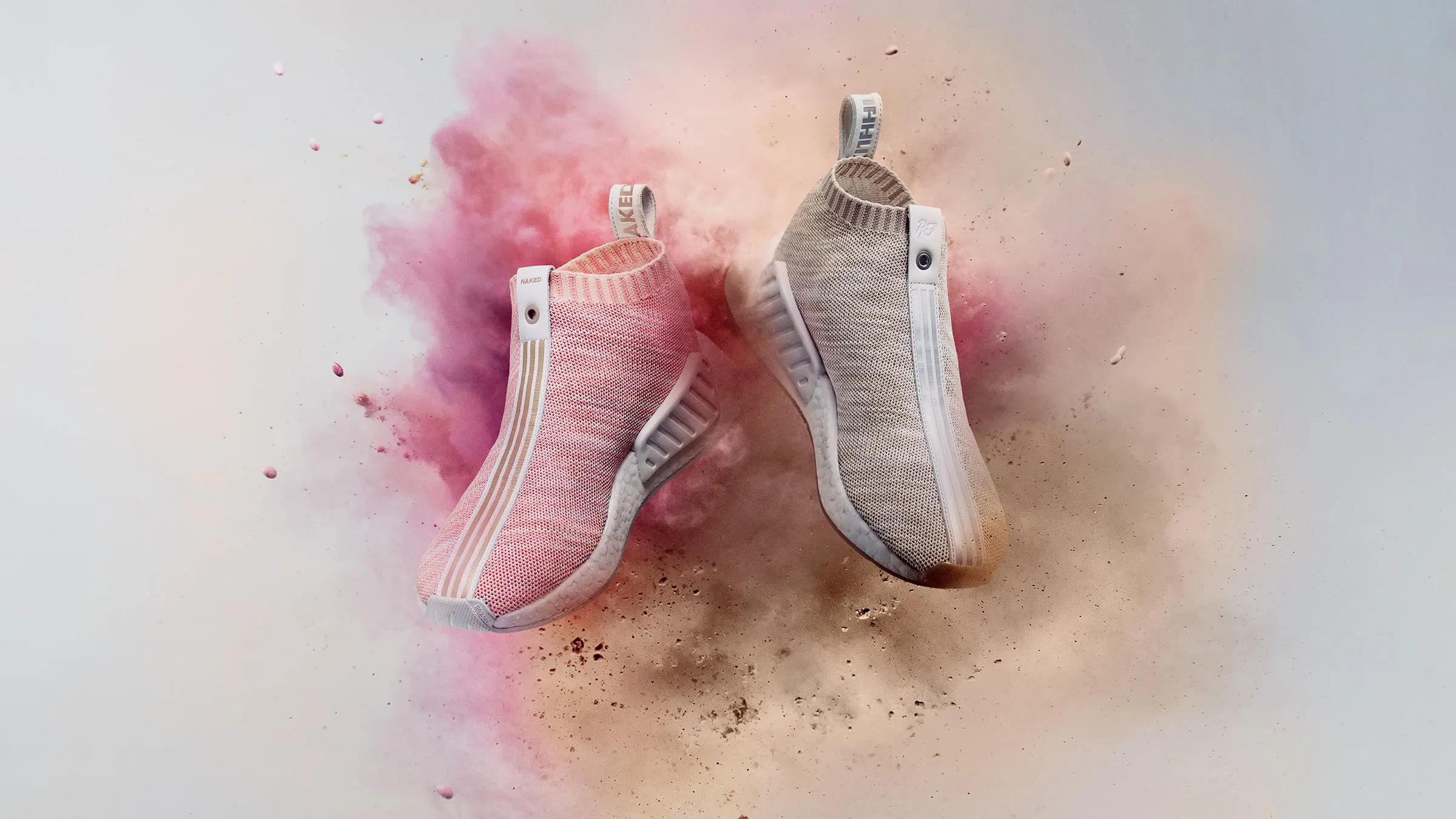 Adidas Consortium x Kith x Naked NMD_CS2 PKBurgundy, Maroon & Mystery