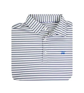 Albatross Youth Polo - Monument/White Wide Stripe