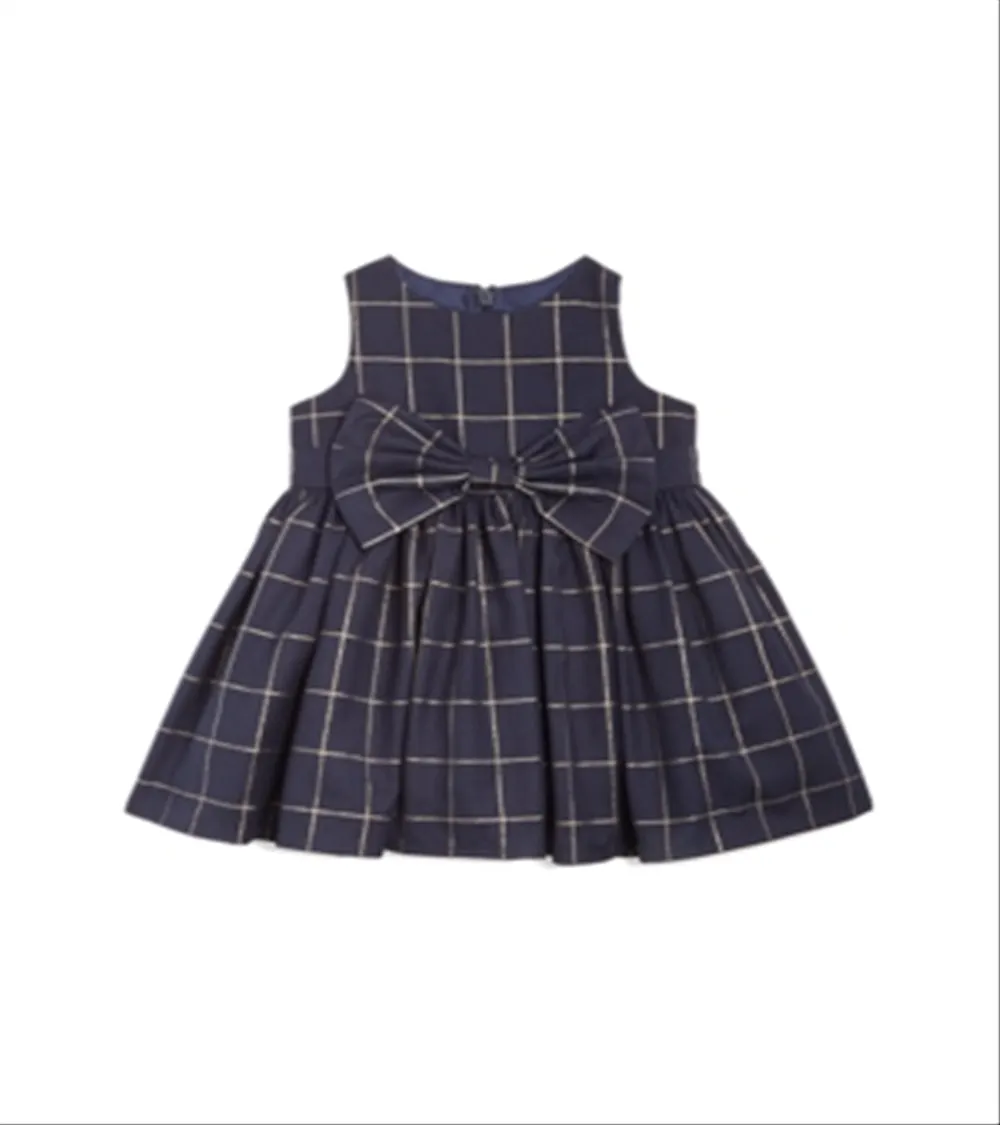 Bardot Girl's Bowie Check Dress Blue Size 0