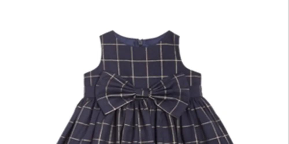 Bardot Girl's Bowie Check Dress Blue Size 0