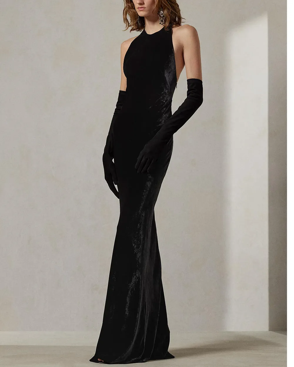 Black Embellished Nadege Gown