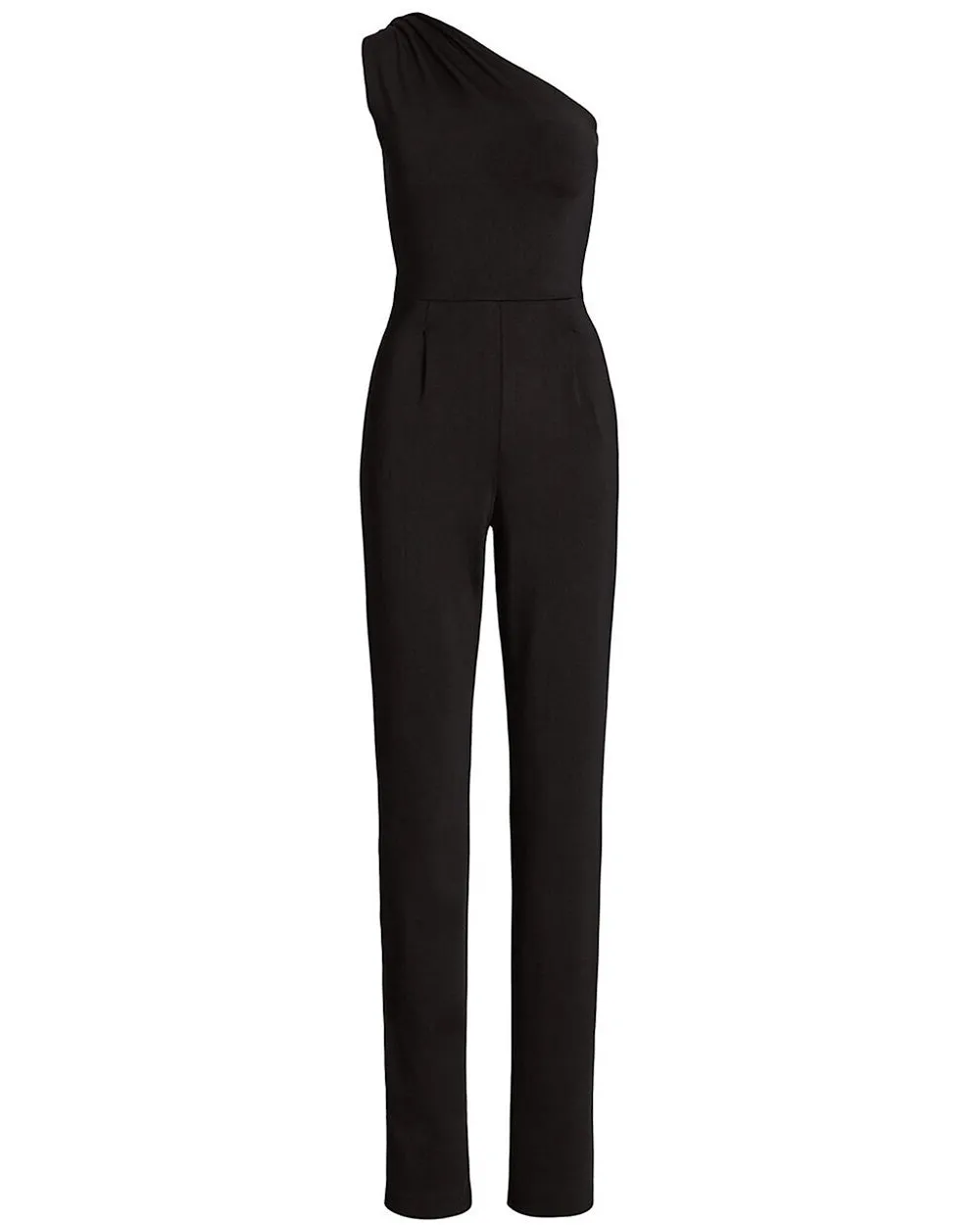 Black Single Shoulder Jumpsuit