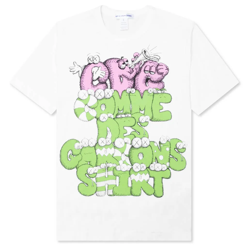 Comme Des Garcons SHIRT x KAWS S/S Tee - White/Print 4