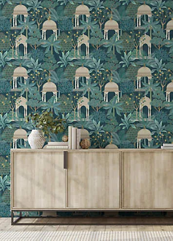 Esselle Home Exotic Pavilion Wallpaper | Kaleidoscope