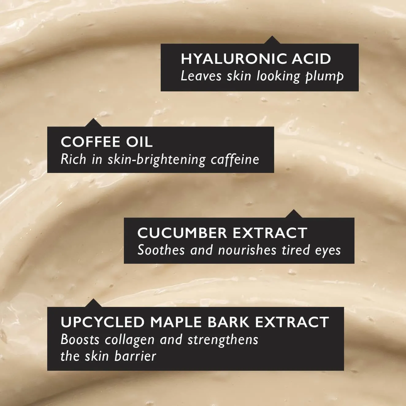 Eye Cream with Hyaluronic Acid + Coffee