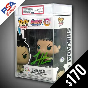 Funko Pop! Boruto: Shikadai  - SIGNED by Todd Haberkorn (PSA Certified - Gem Mint 10 Auto)