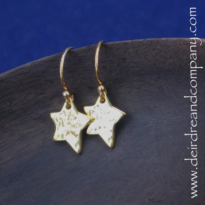 Gold Star Earrings - Shine Brightly