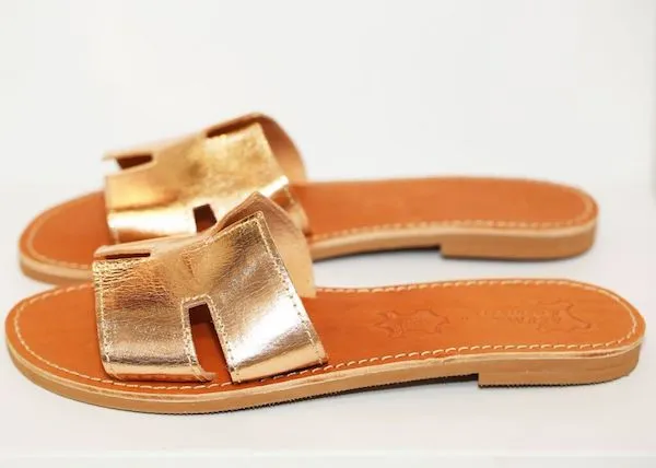 H Sandals Gold