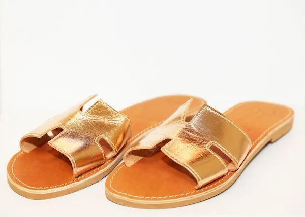 H Sandals Gold