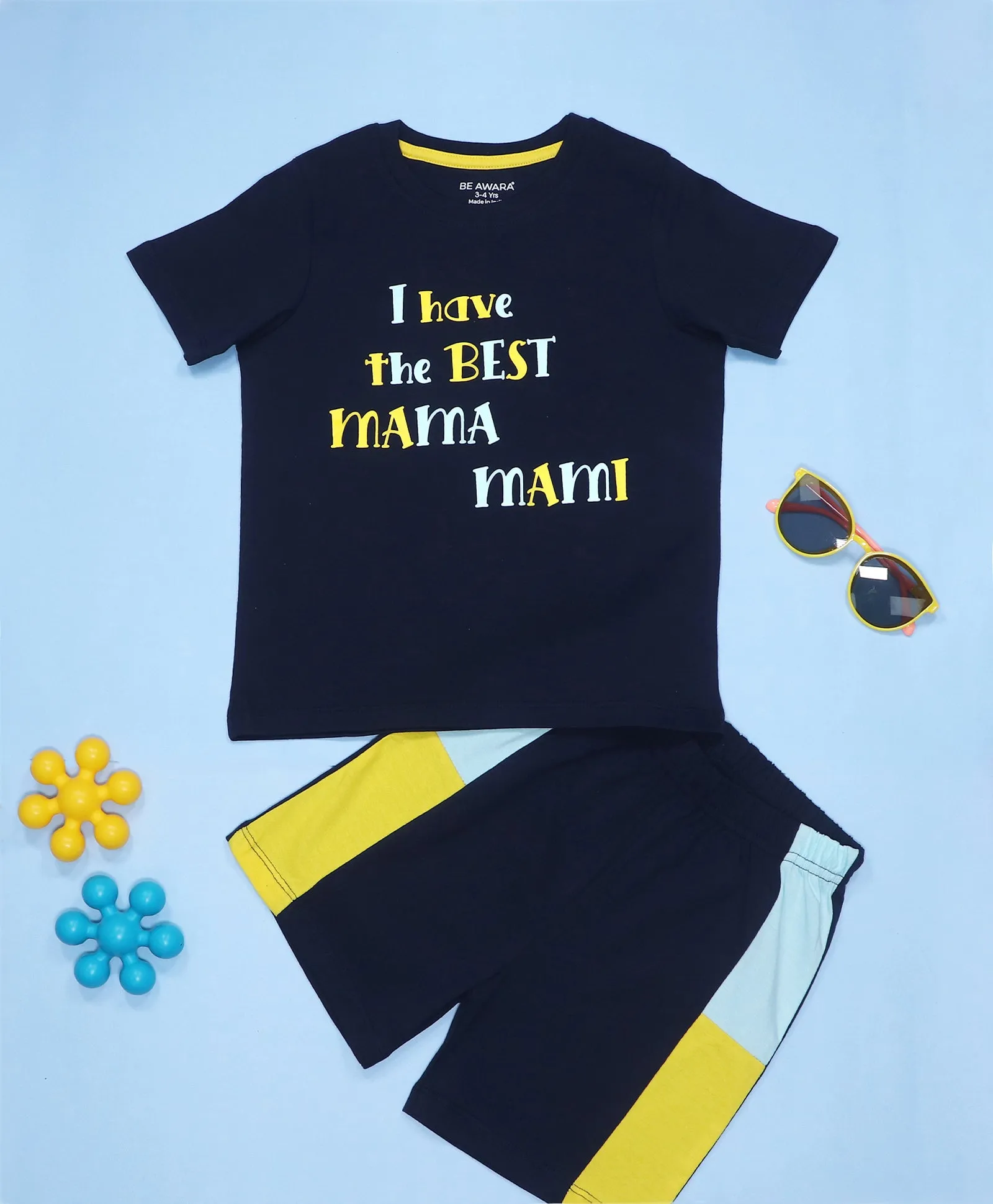 I Have The Best Mama Half Sleeves T-Shirt & Shorts Set