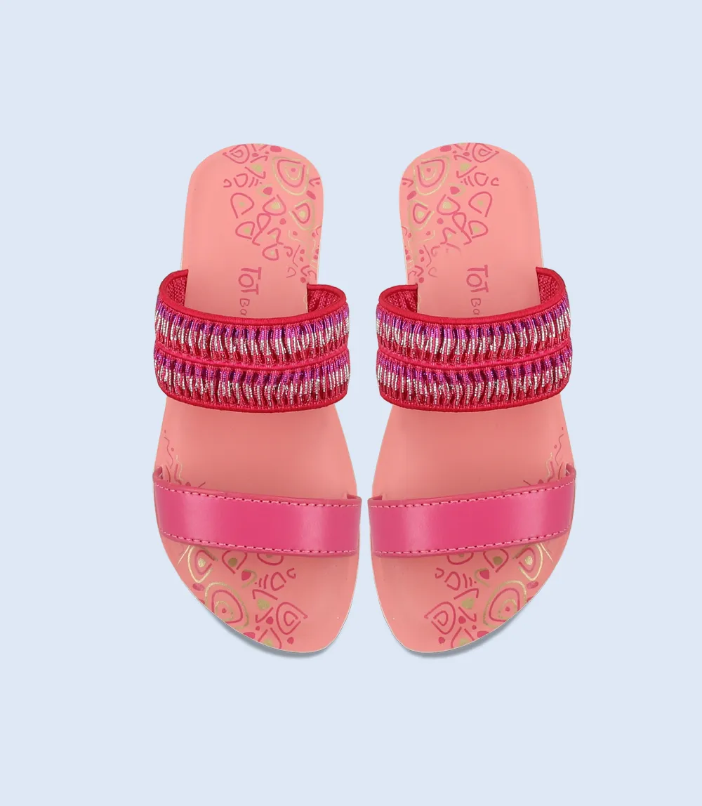 KG0135-FUSCHIA-Girls Slippers