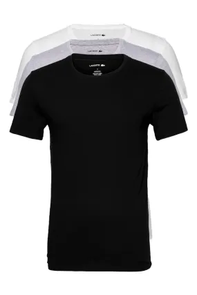 Lacoste 3-Pack Crew Tee Plain Cotton Multi