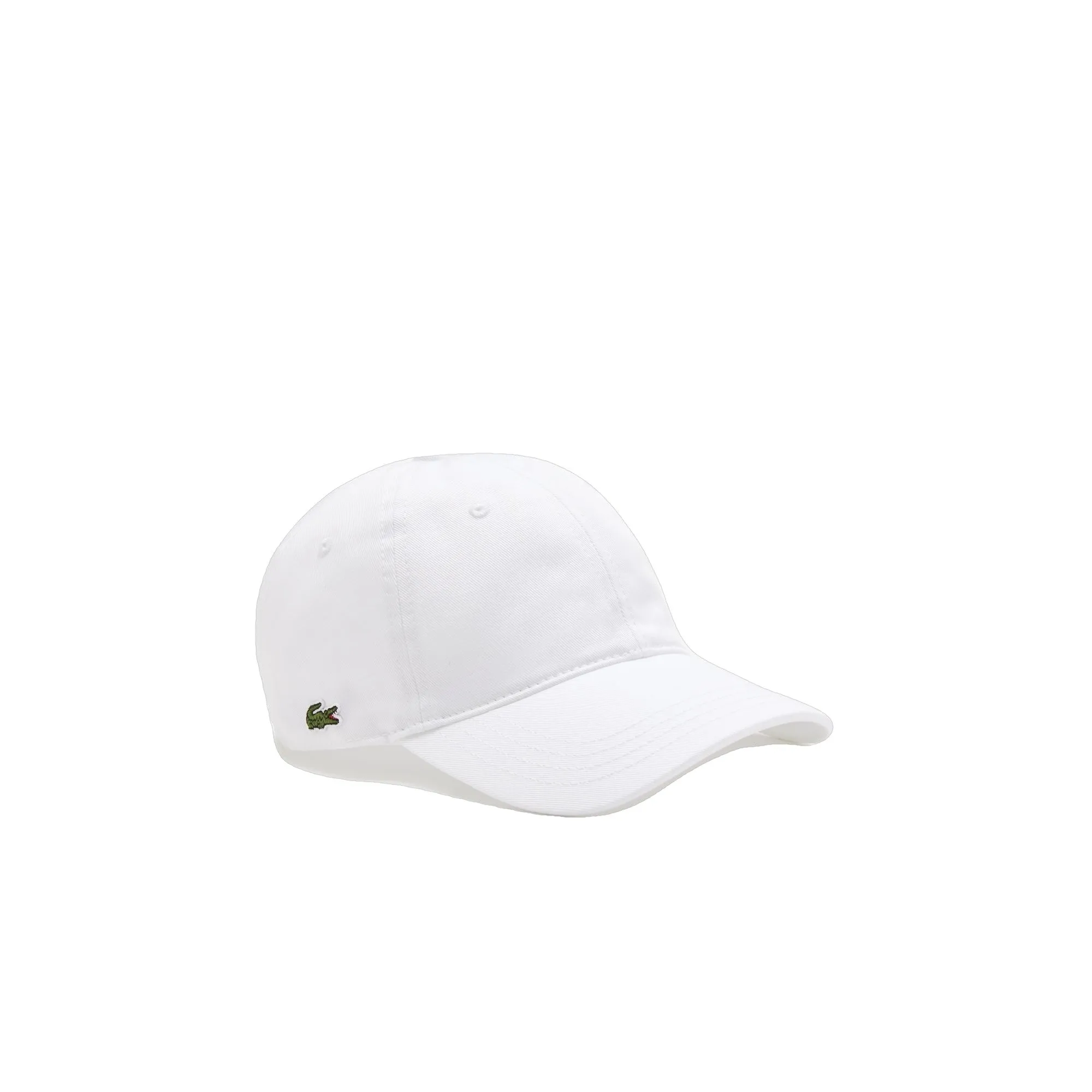 Lacoste - Casquette blanc en twill de coton biologique