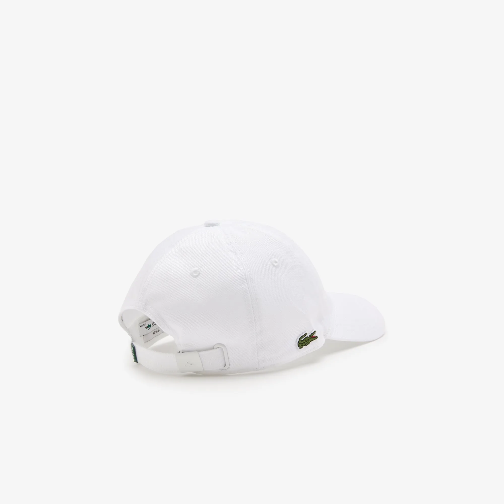 Lacoste - Casquette blanc en twill de coton biologique