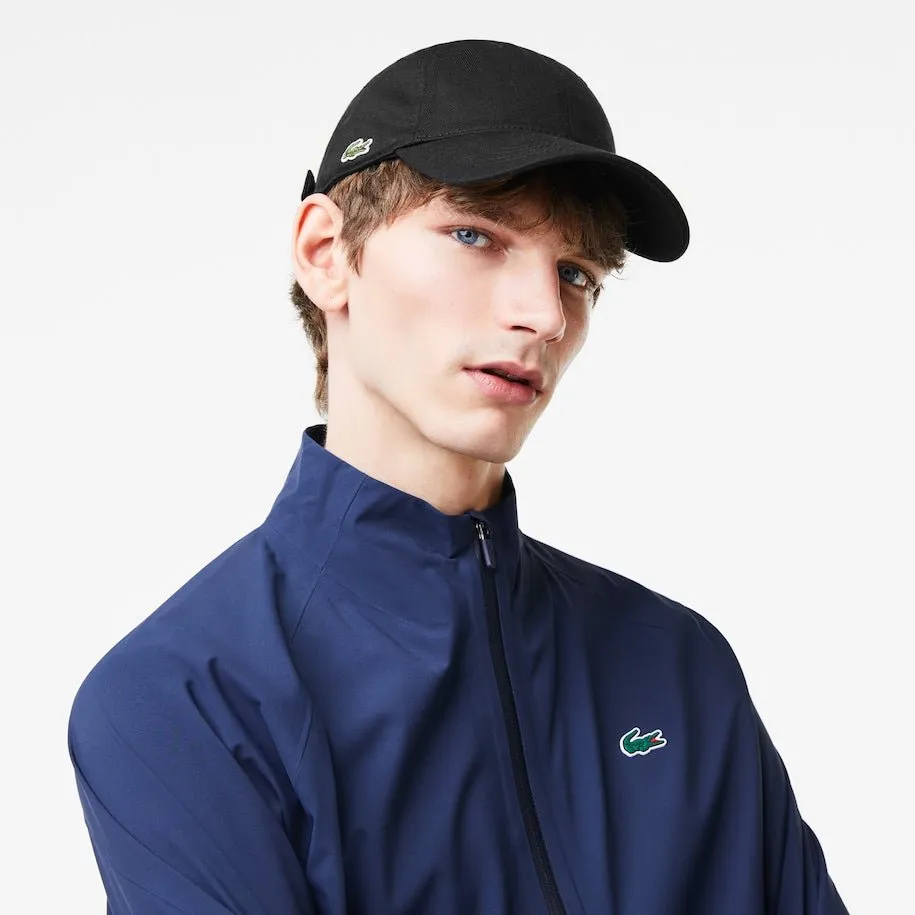 Lacoste - Casquette noir en twill de coton biologique