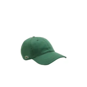 Lacoste - Casquette vert en twill de coton biologique