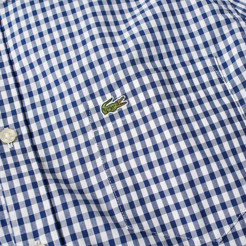 Lacoste Gingham ShirtNavy & White