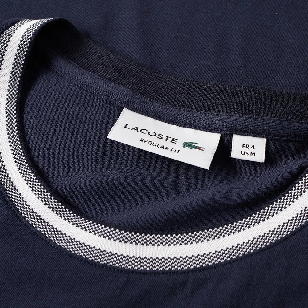 Lacoste Tipped Jersey TeeNavy