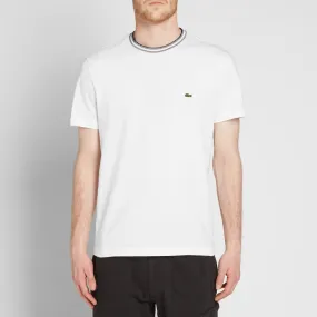 Lacoste Tipped Jersey TeeWhite