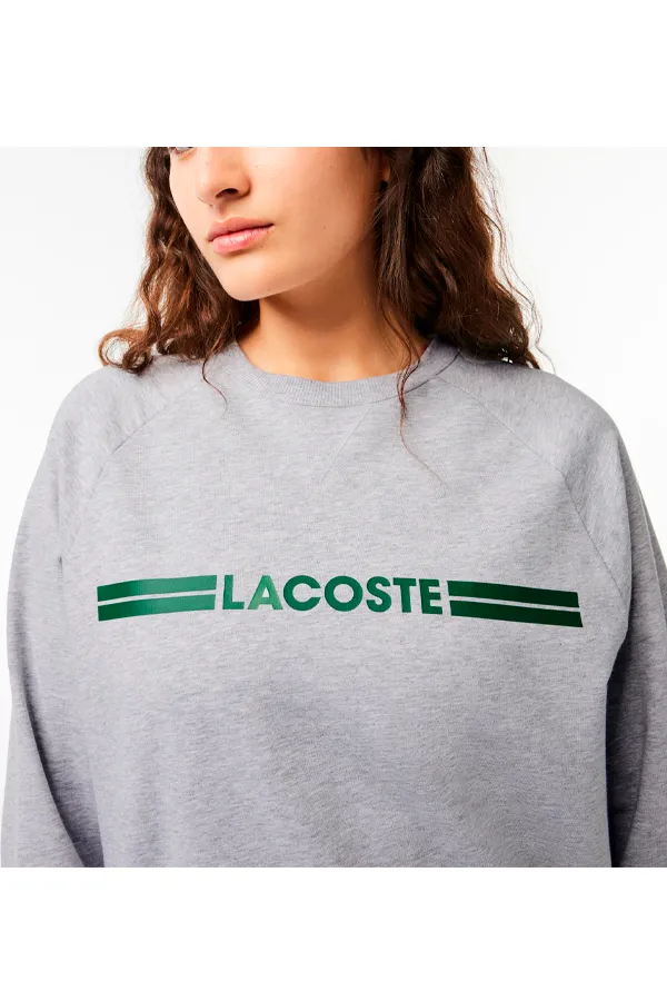 Lacoste Women Logo Sweatshirt Grey