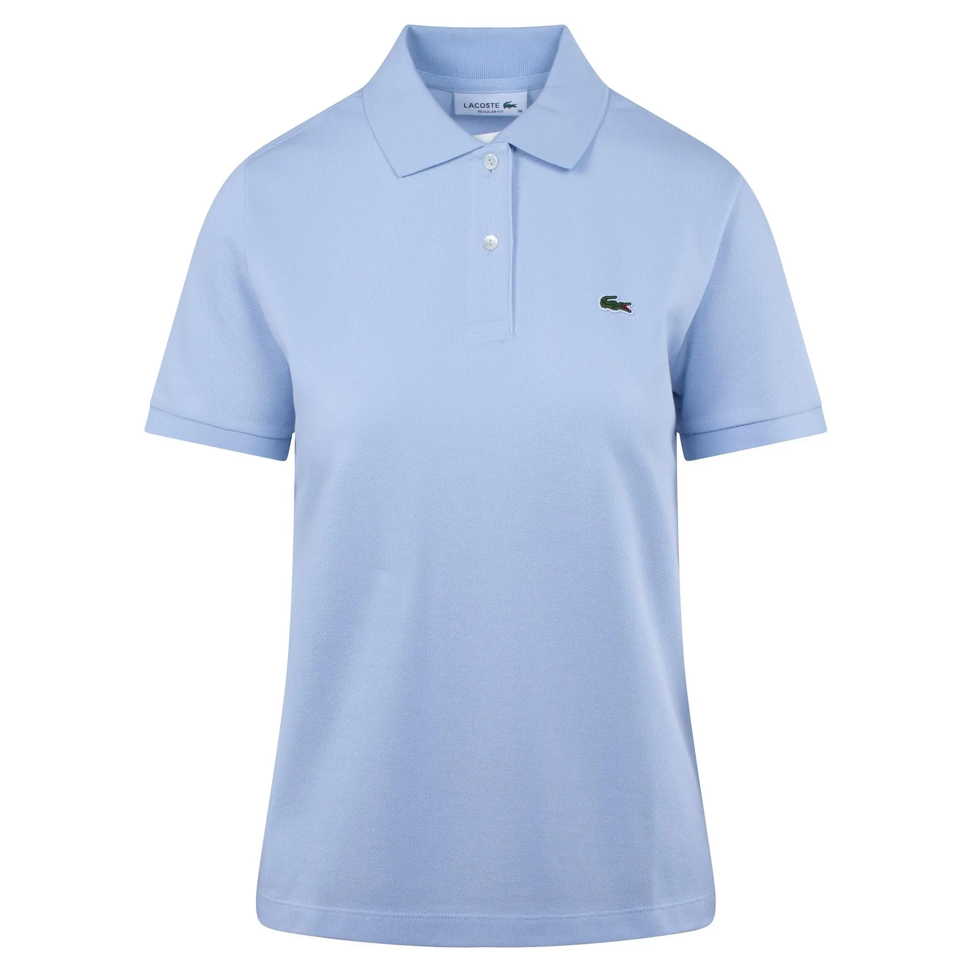 Ladies Lacoste Regular Fit Soft Cotton Petit Piqué Polo Shirt Blue