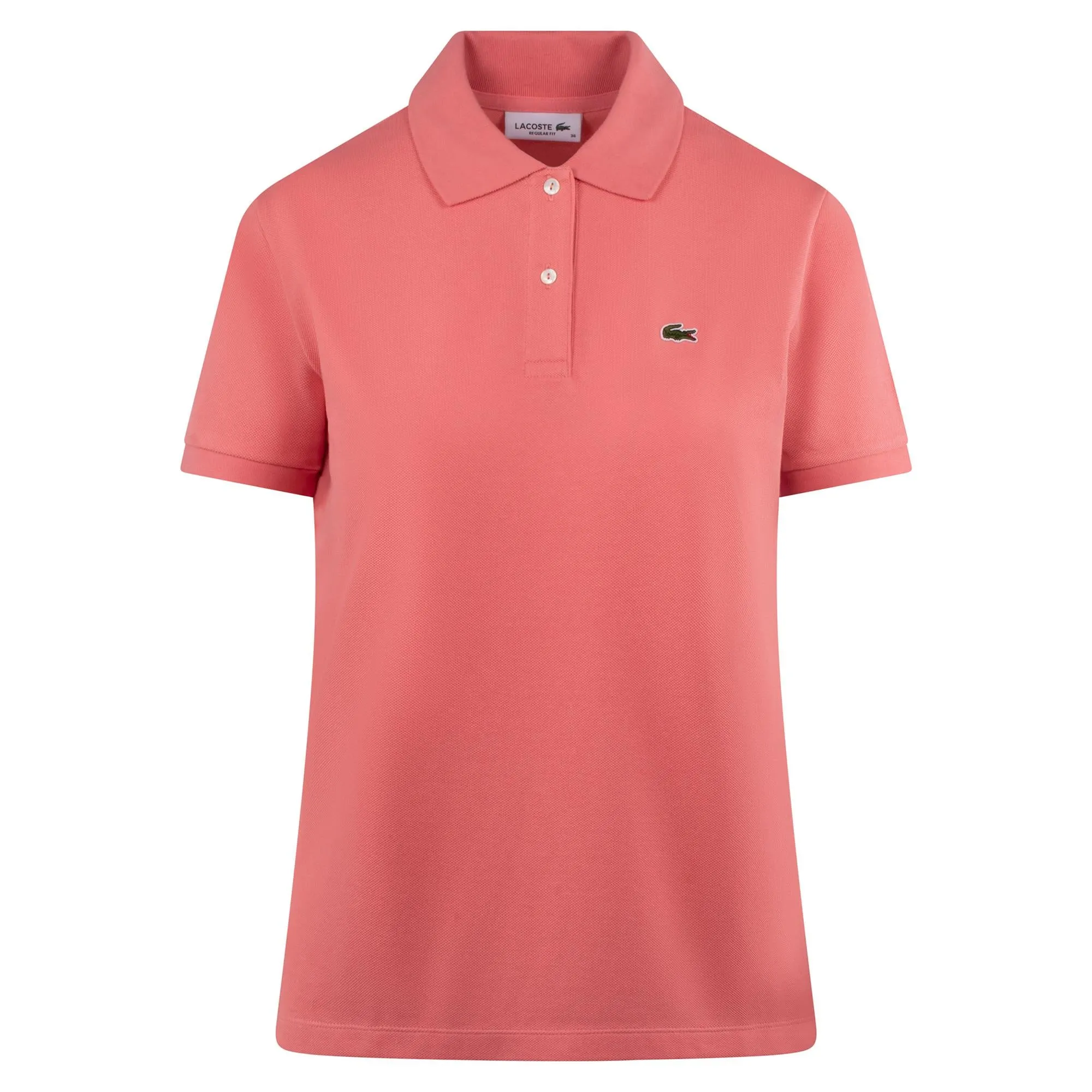 Ladies Lacoste Regular Fit Soft Cotton Petit Piqué Polo Shirt Pink