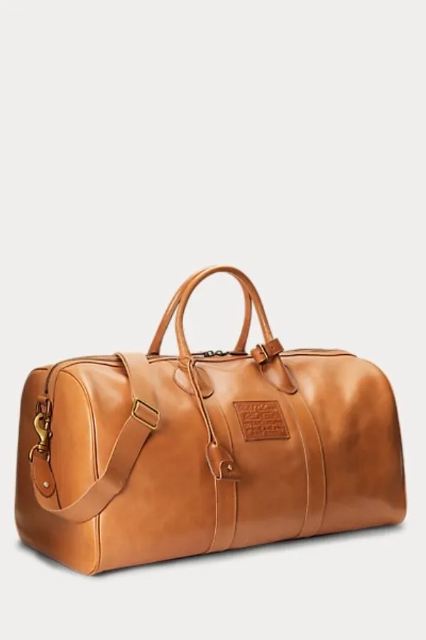 Large Icon Heritage Leather Duffle