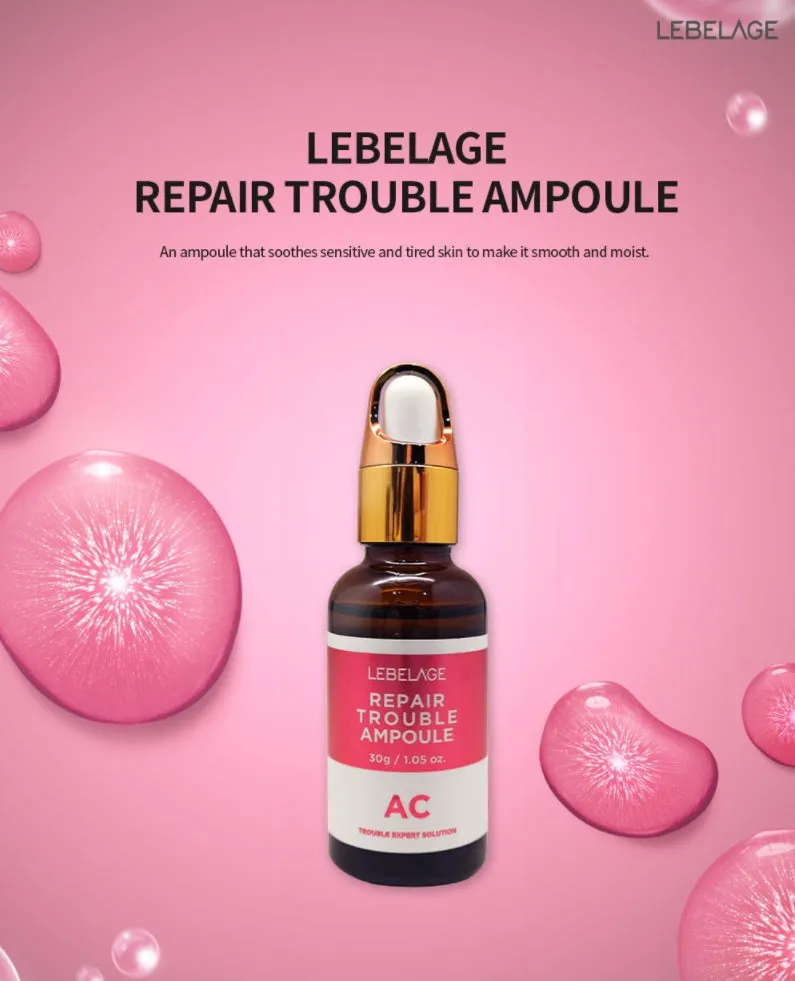 LEBELAGE Repair Trouble Ampoule AC 30g Sensitive Skincare Moisture Soothing