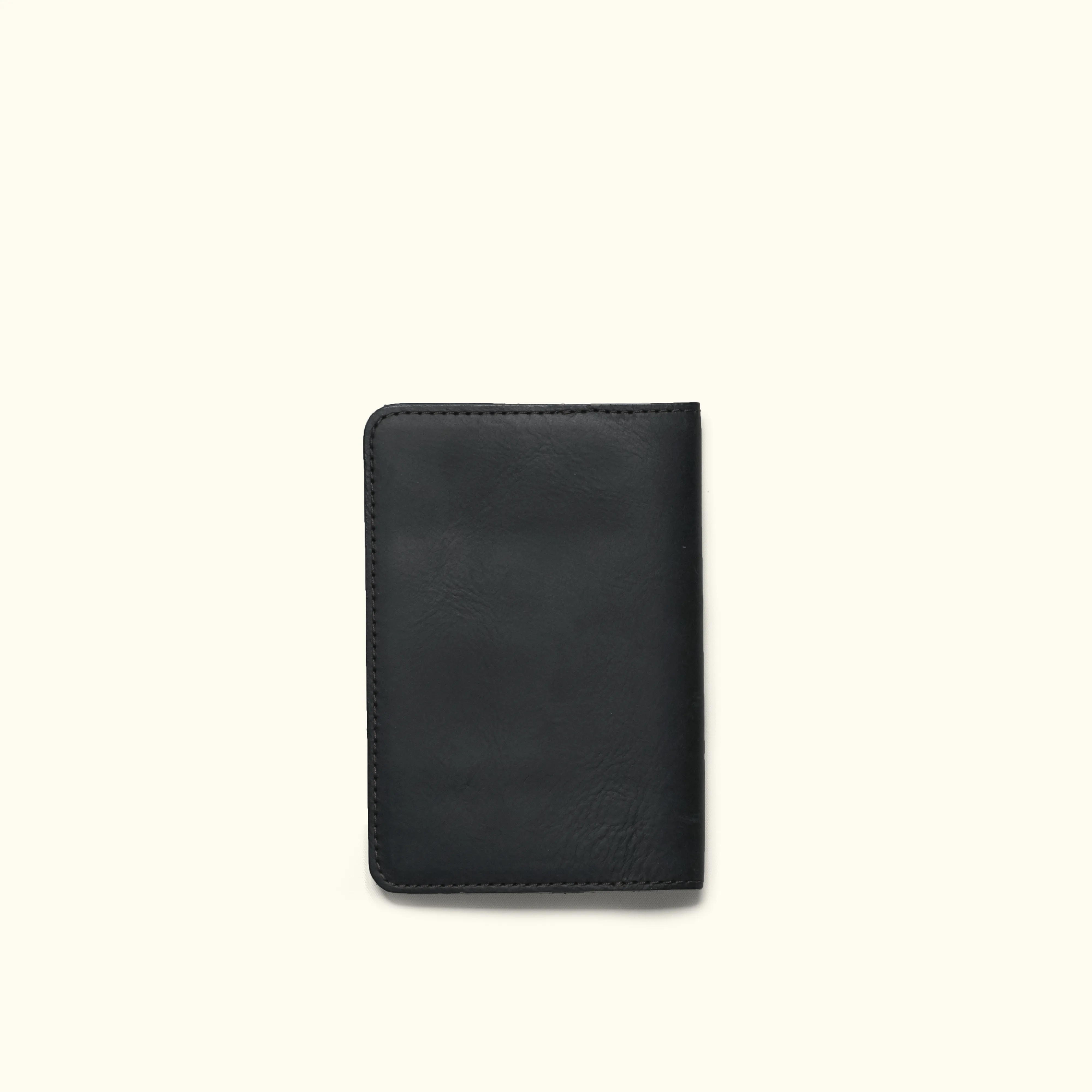 Limited Edition Jefferson Leather Passport Wallet | Black