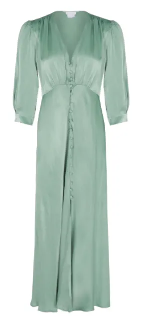 Madison Satin Sage Dress