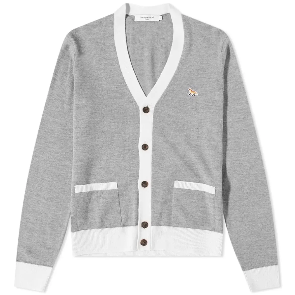 MAISON KITSUNE  |Wool Logo Designers Cardigans