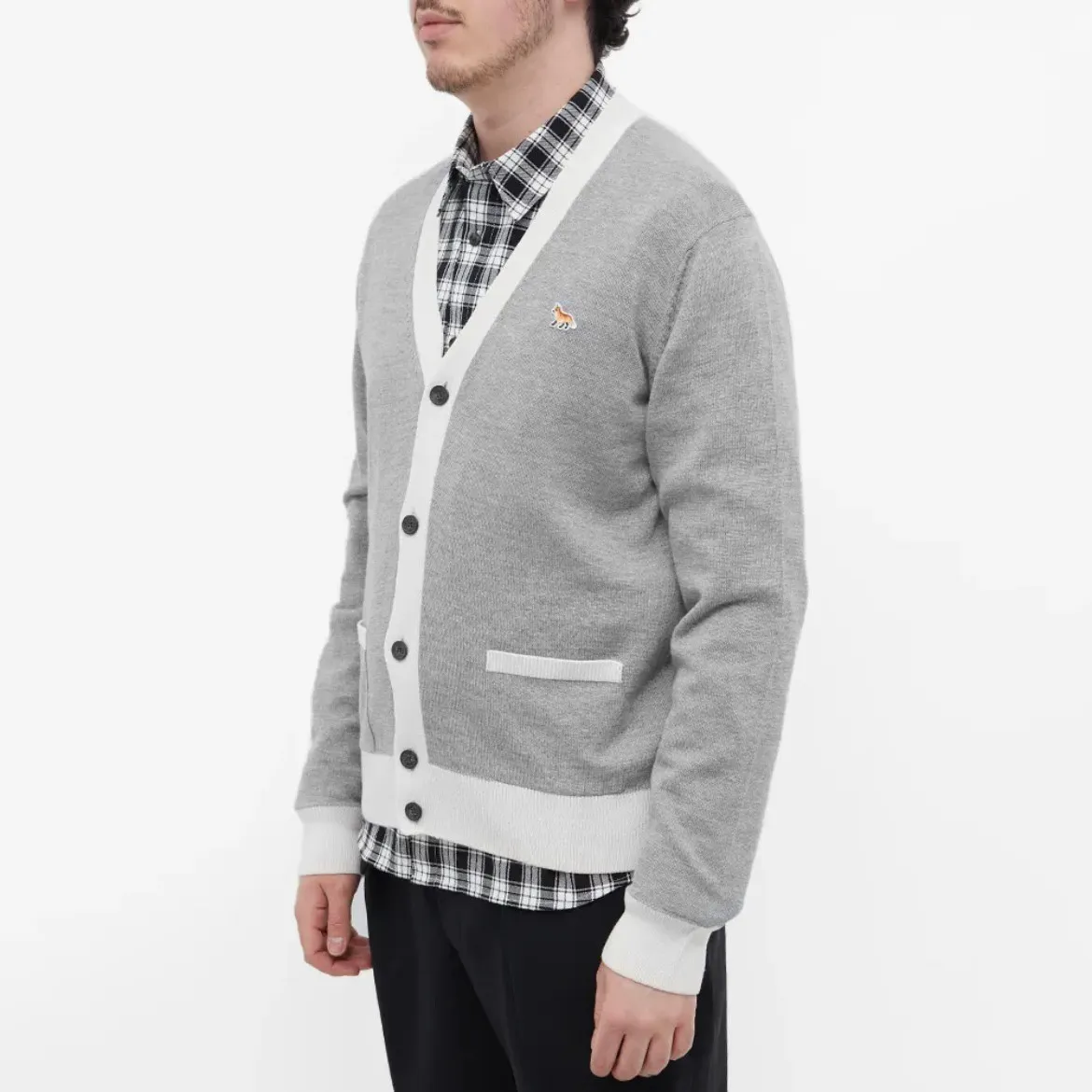 MAISON KITSUNE  |Wool Logo Designers Cardigans