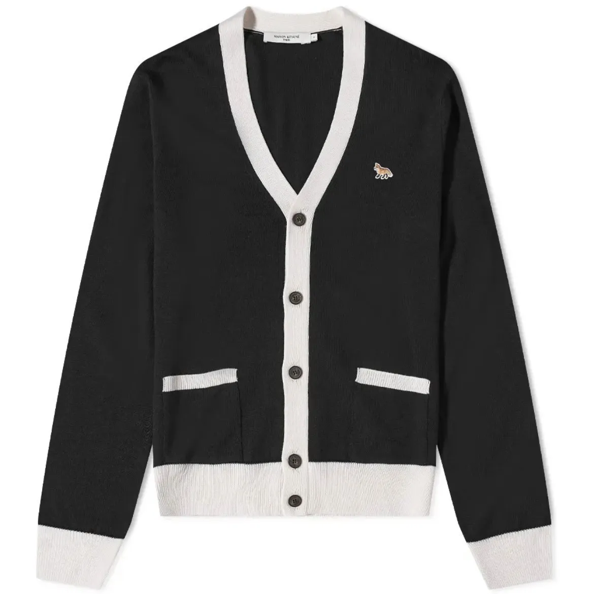 MAISON KITSUNE  |Wool Logo Designers Cardigans