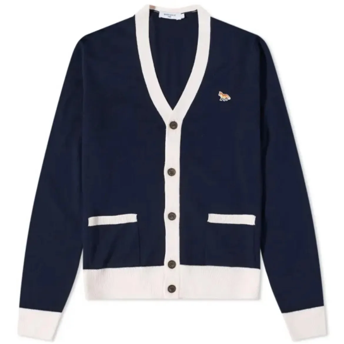 MAISON KITSUNE  |Wool Logo Designers Cardigans