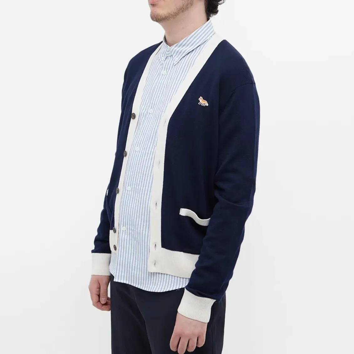 MAISON KITSUNE  |Wool Logo Designers Cardigans