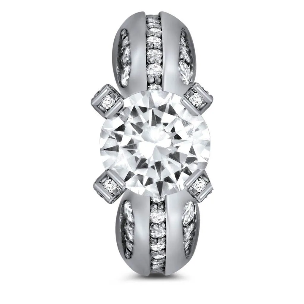 Modern Sensuality Diamond Crown Grace Engagement Ring