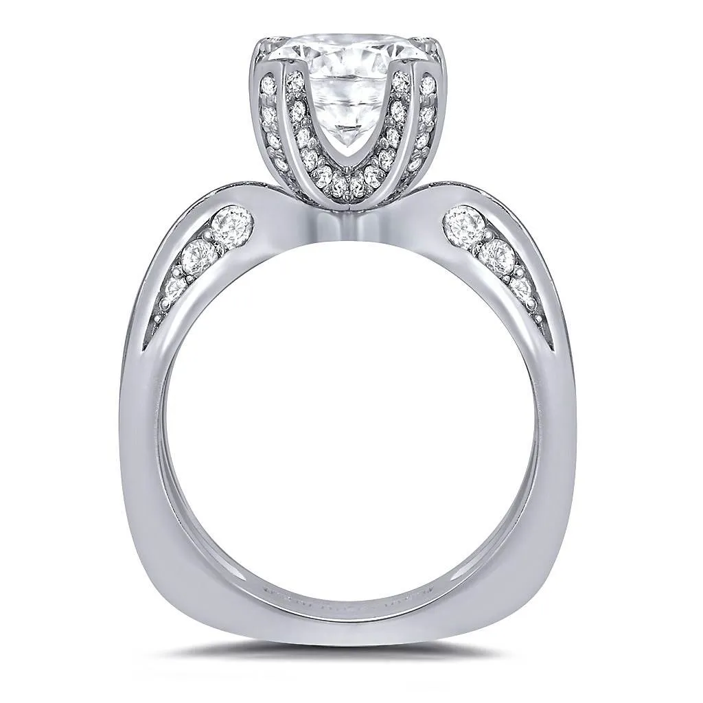 Modern Sensuality Diamond Crown Grace Engagement Ring