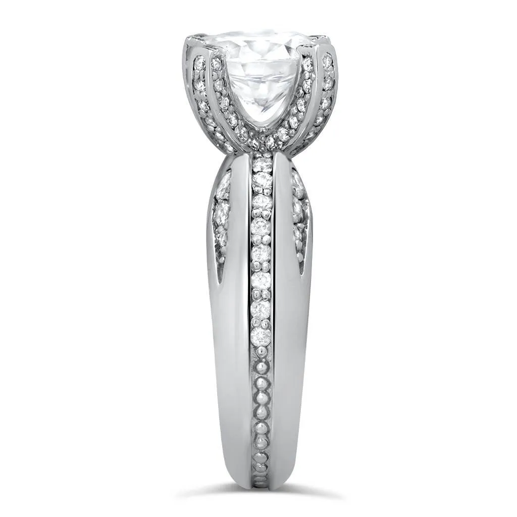 Modern Sensuality Diamond Crown Grace Engagement Ring