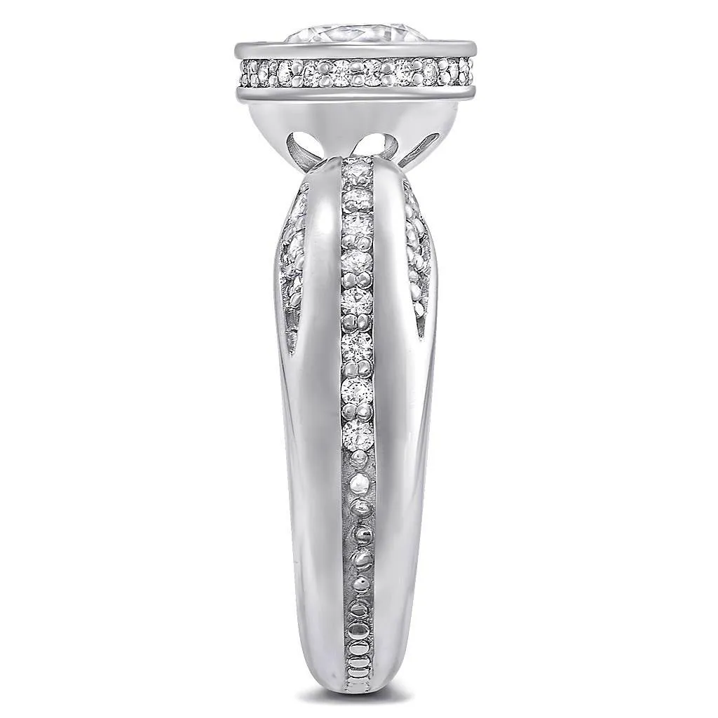 Modern Sensuality Diamond Halo Grace Engagement Ring