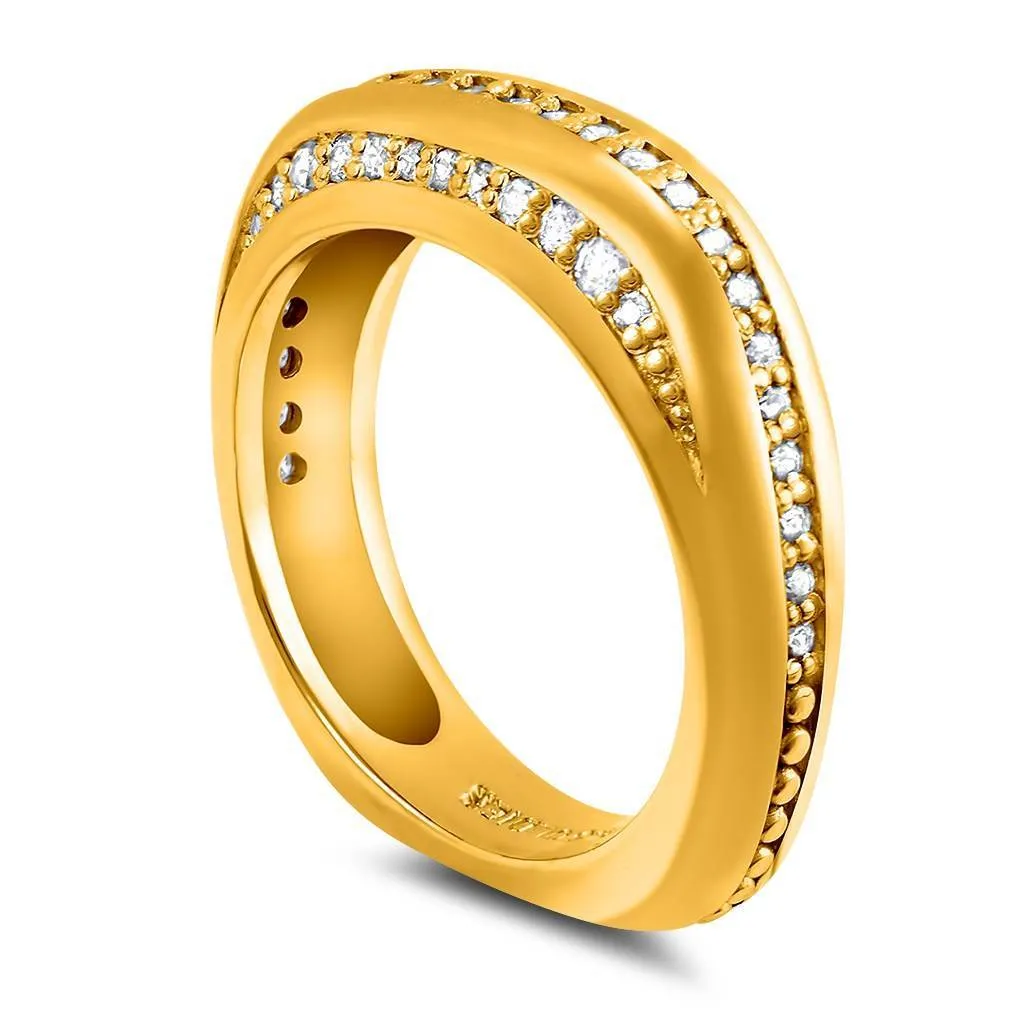 Modern Sensuality Diamond Hope Wedding Band