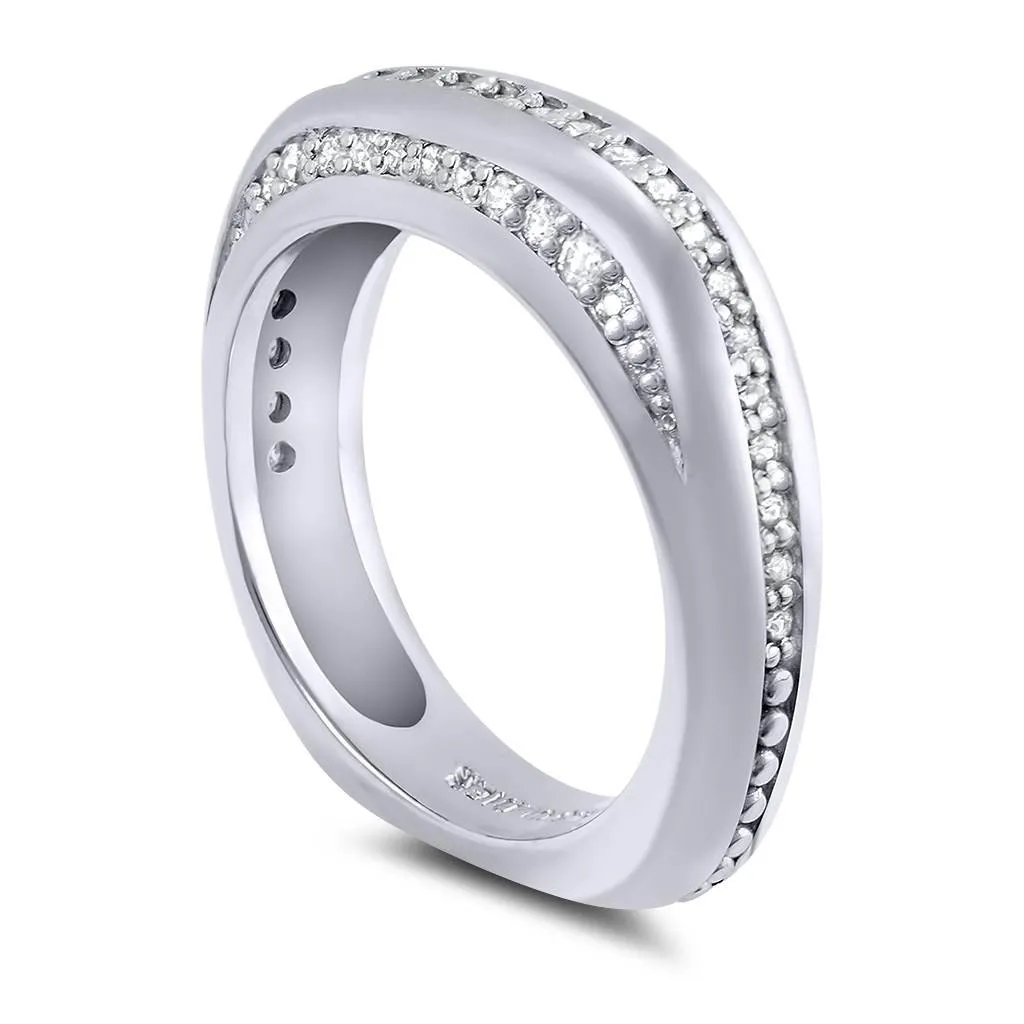 Modern Sensuality Diamond Hope Wedding Band