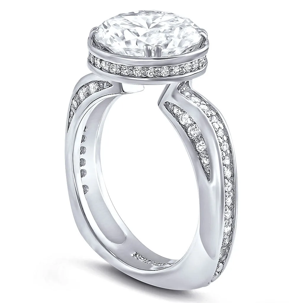 Modern Sensuality Diamond Sphere Unity Engagement Ring