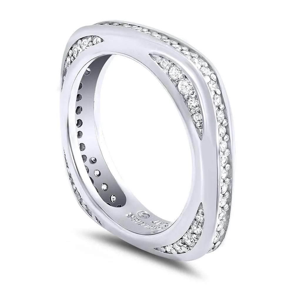 Modern Sensuality Diamond Unity Wedding Band