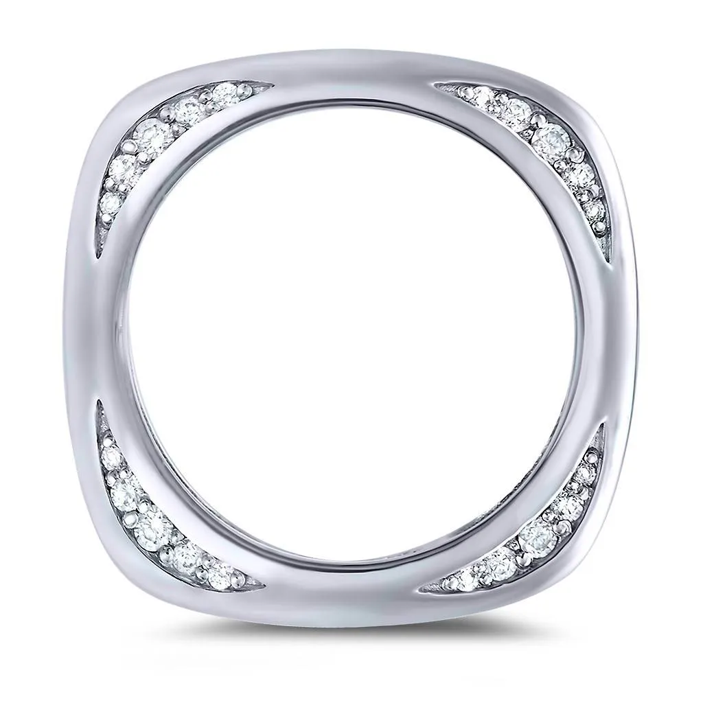 Modern Sensuality Diamond Unity Wedding Band