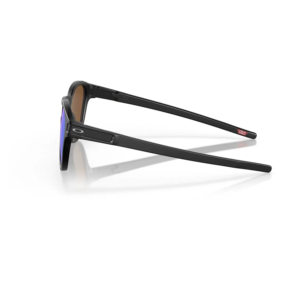 Oakley Latch Sunglasses - Matte Black/Prizm Violet