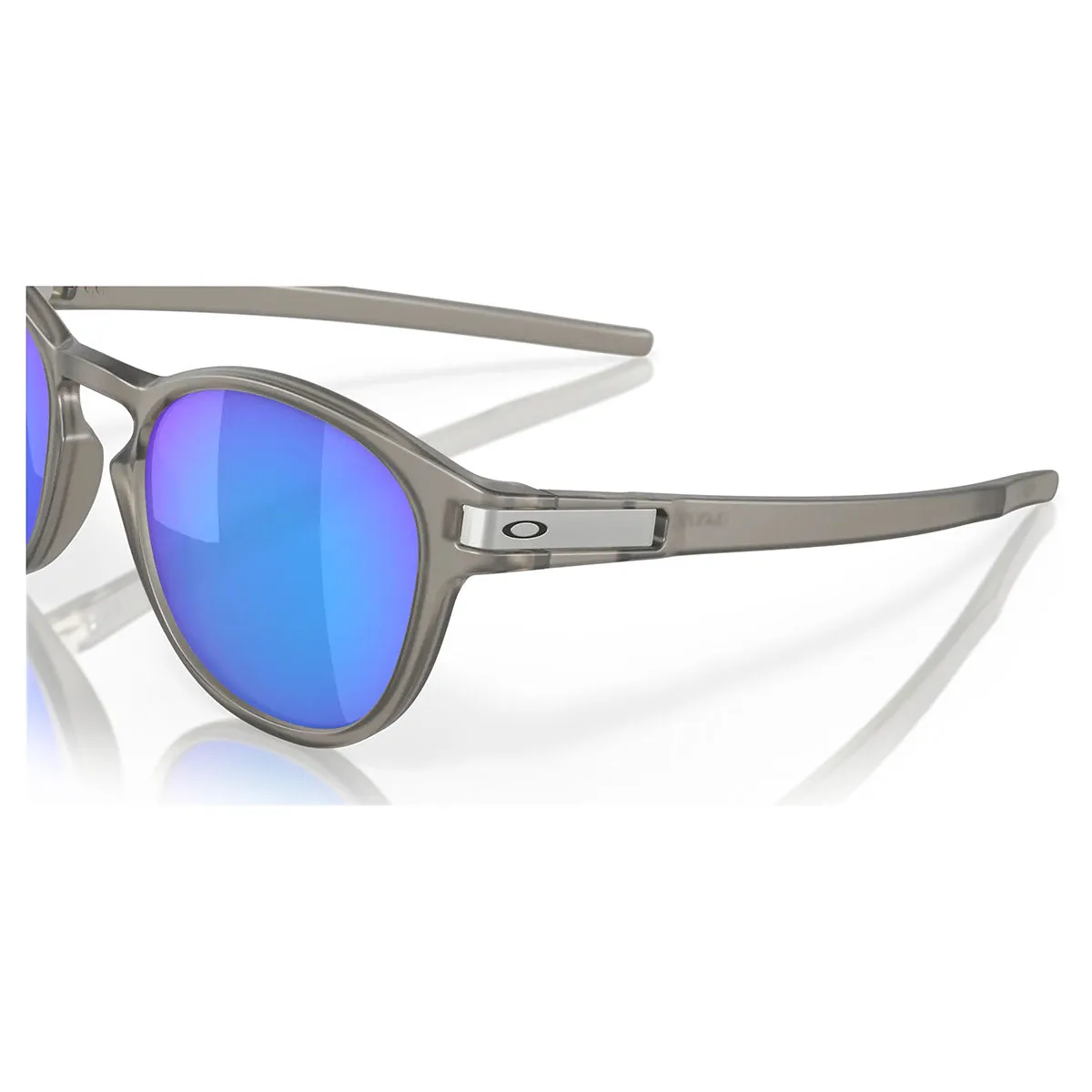 Oakley Latch Sunglasses - Matte Grey/Prizm Sapphire Polarized